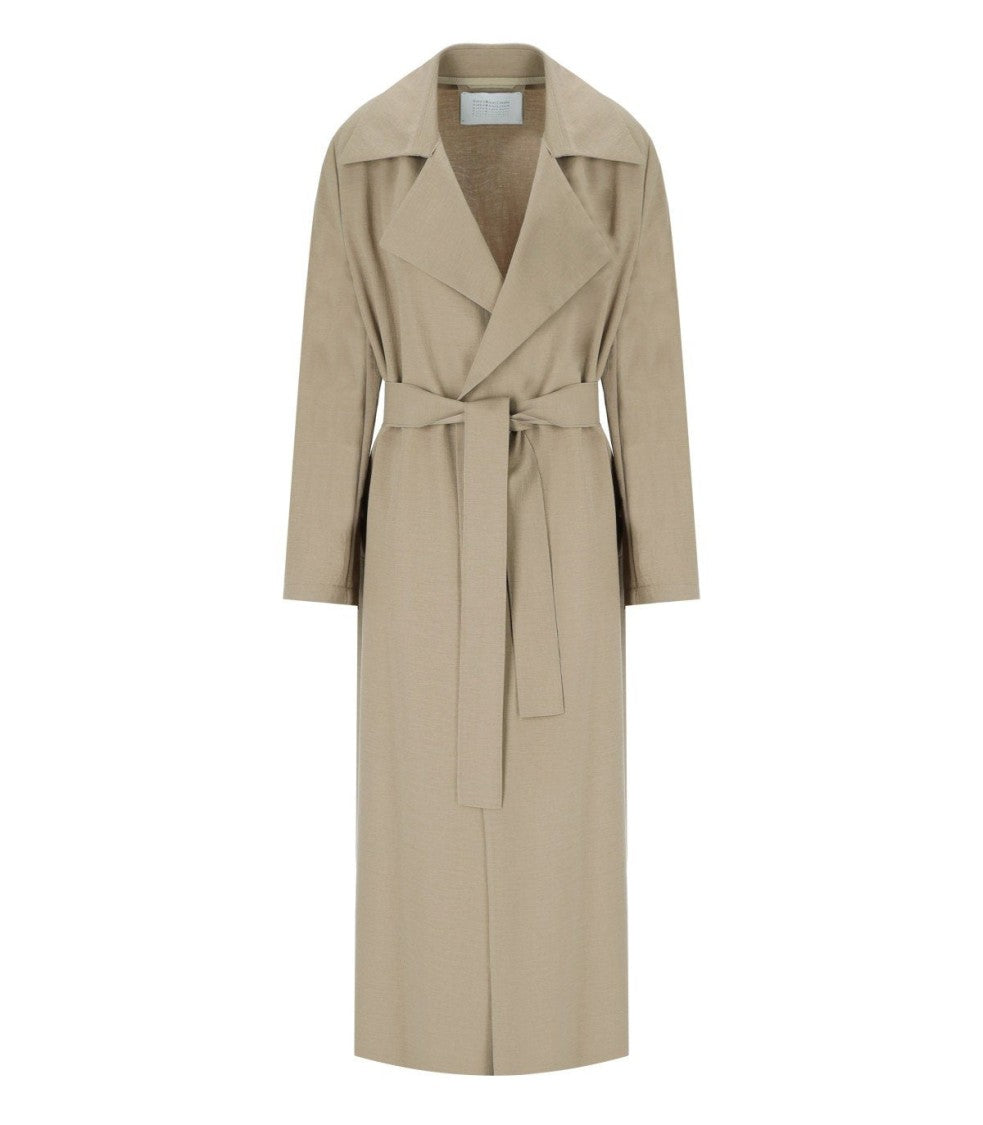 Harris Wharf London Dove Grey Trench