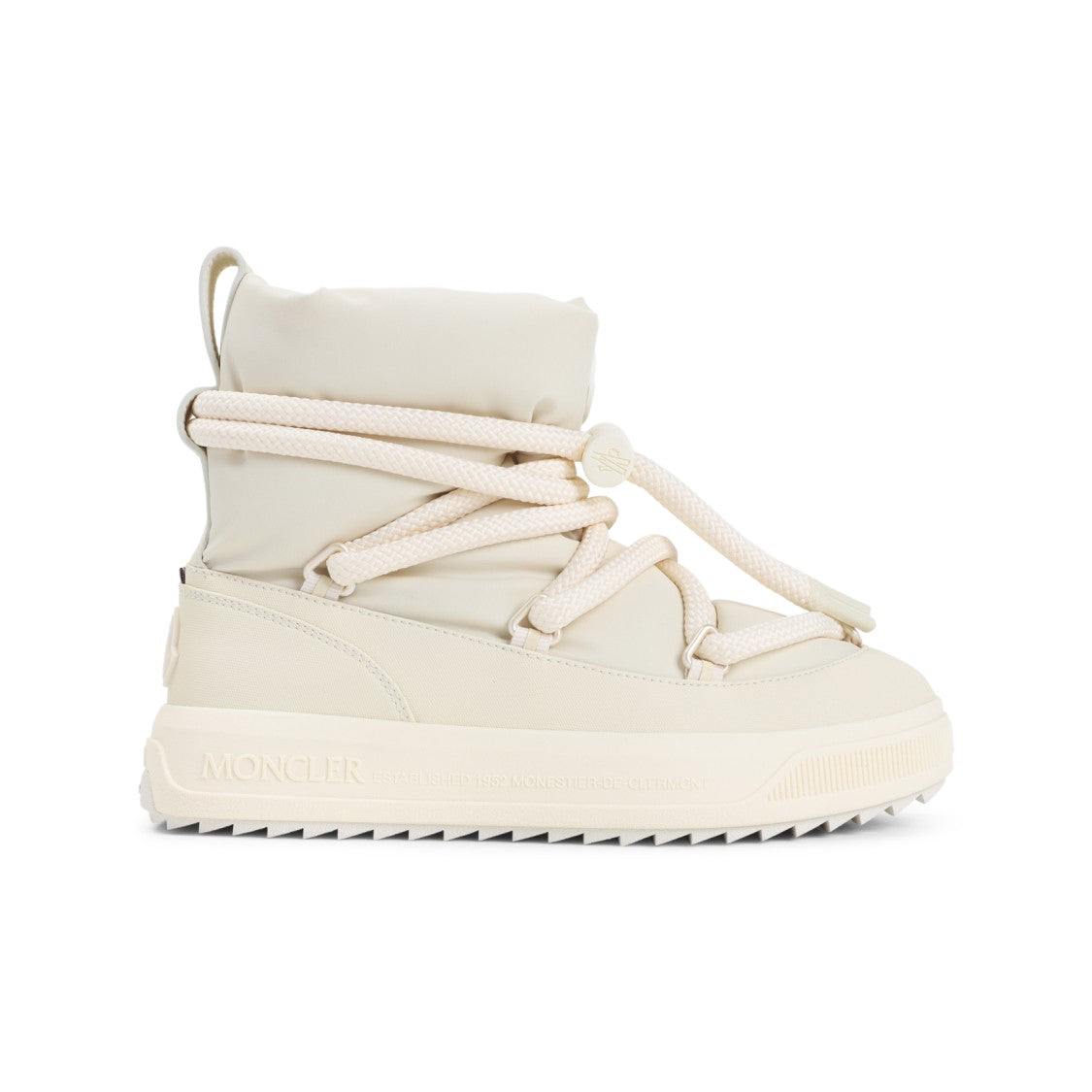 Moncler High-Top Padded Boots With Rope Laces