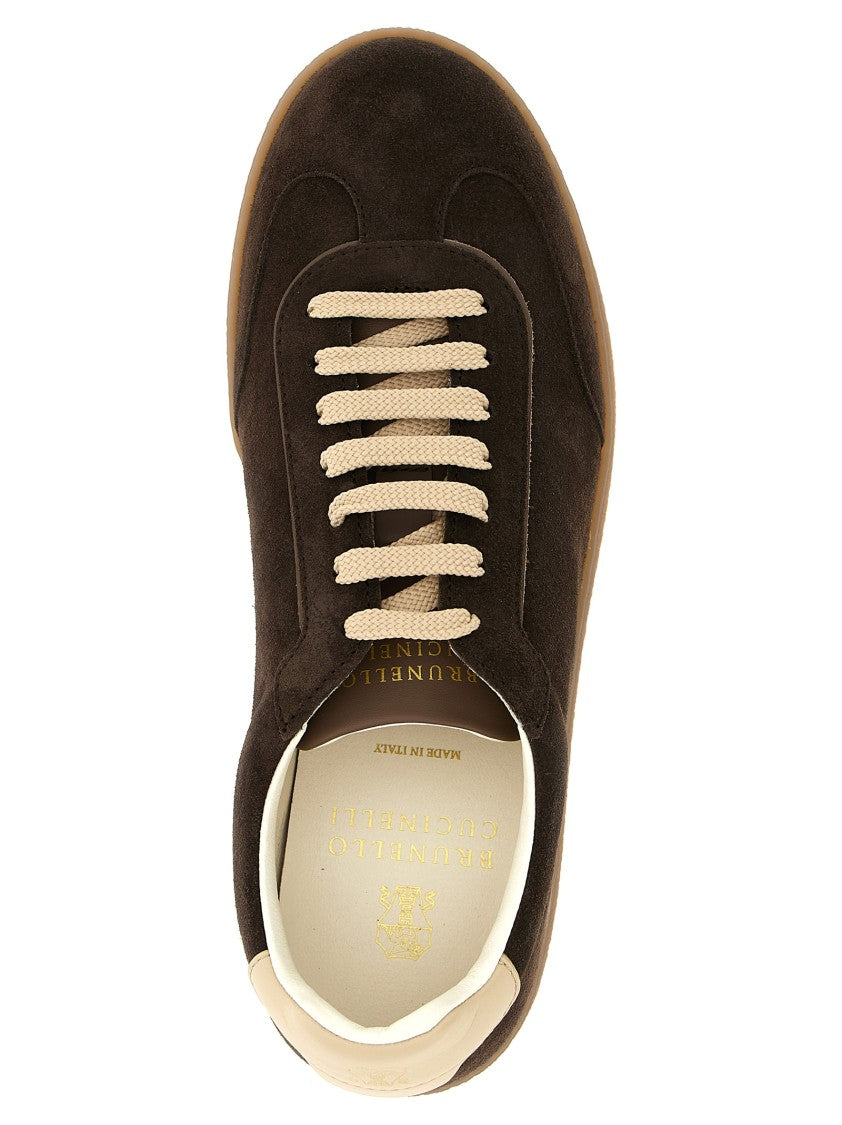 Brunello Cucinelli Washed Suede Sneakers