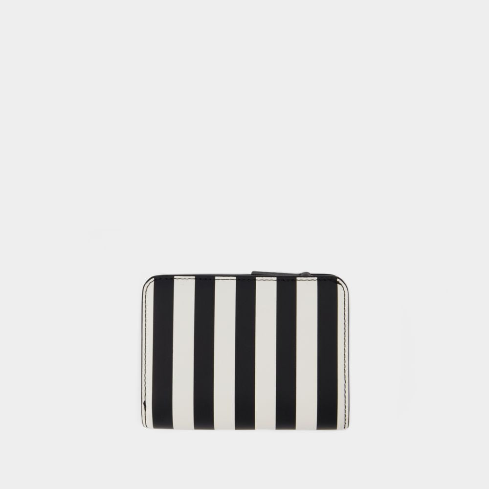 Marc Jacobs The Mini Compact Wallet - Leather - Black