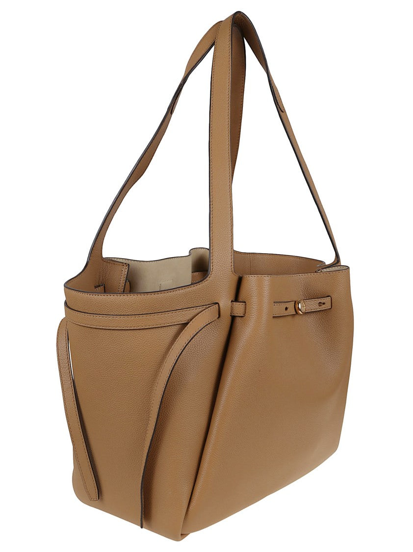 Tory Burch Sophisticated Cow Leather Shopper Bag