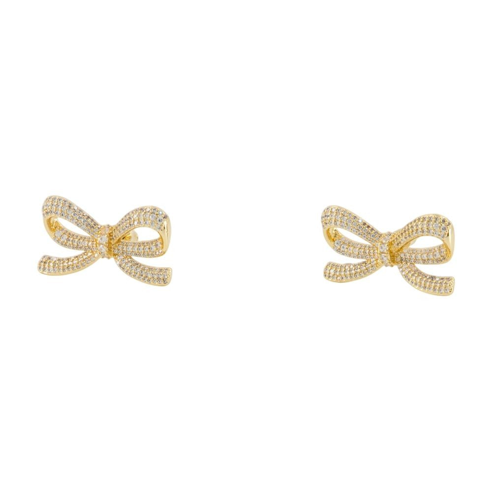 Self-Portrait Crystal Bow Earrings