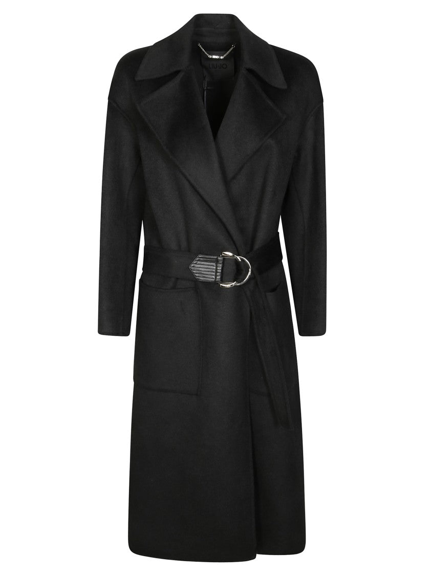 Liu Jo Knee-Length Coat With Classic Lapel
