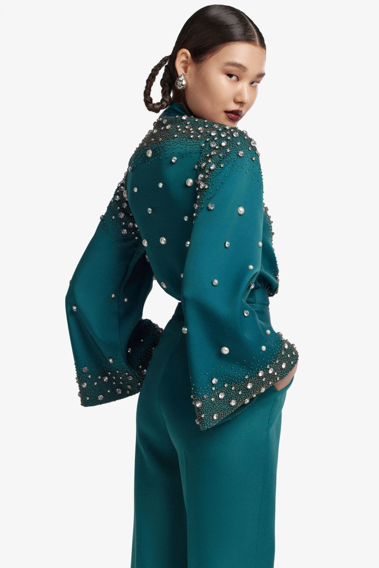 Saiid Kobeisy Beaded Bodysuit