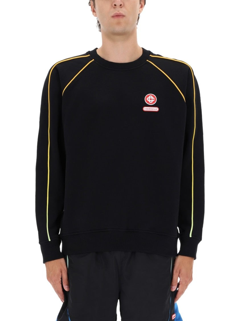 Casablanca Relaxed Fit Black Sweatshirt
