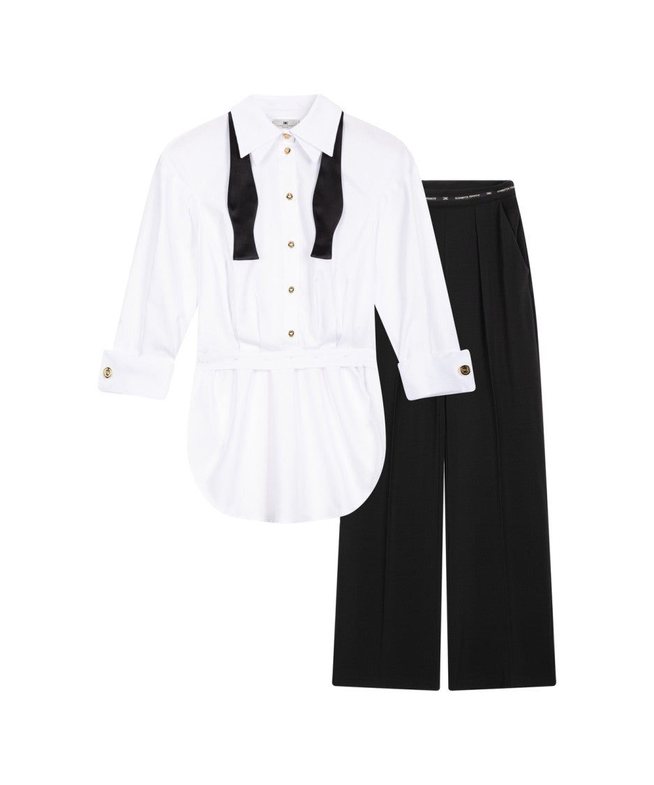 Elisabetta Franchi Suit With Bow Details