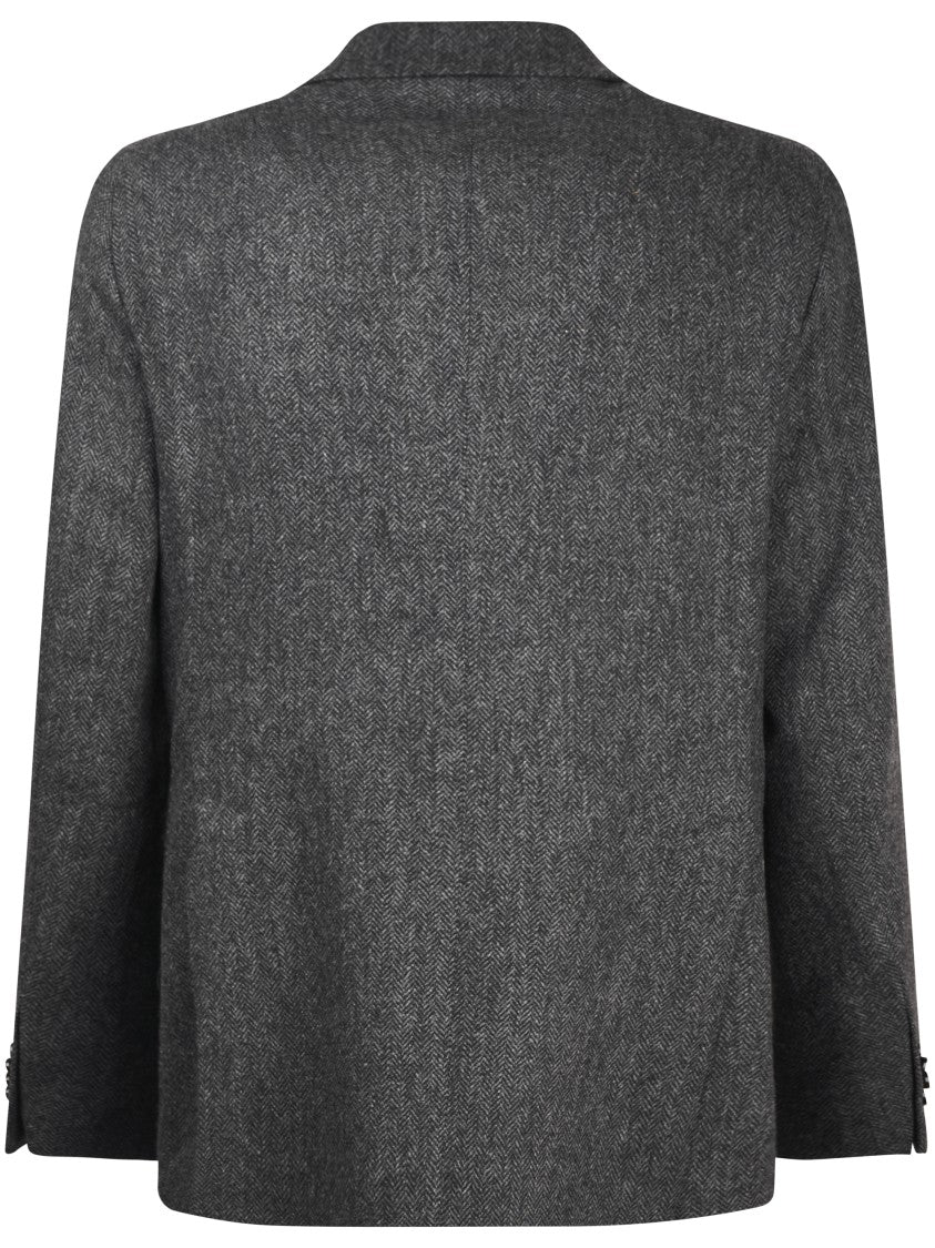 Tagliatore Tailored Black Jacket In Virgin Wool