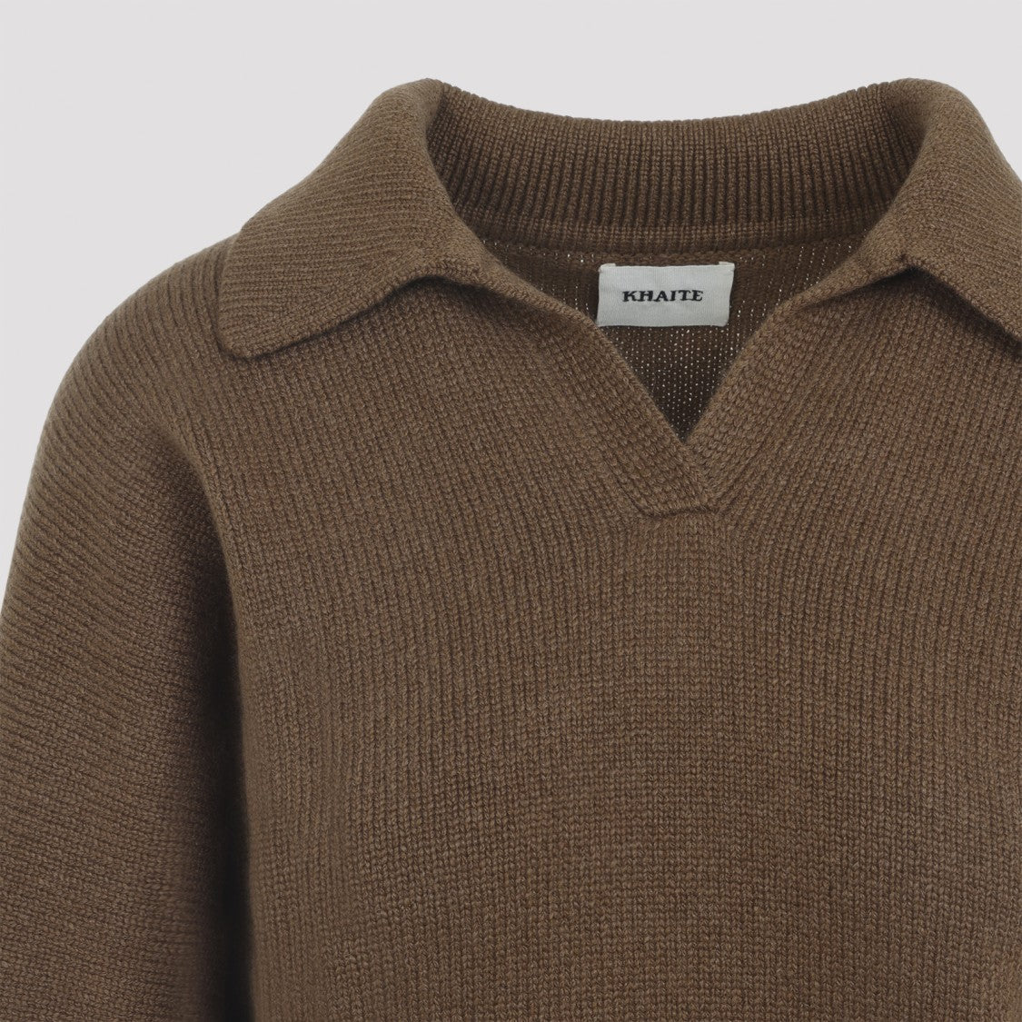 Khaite Maple Brown Cashmere Herve Sweater