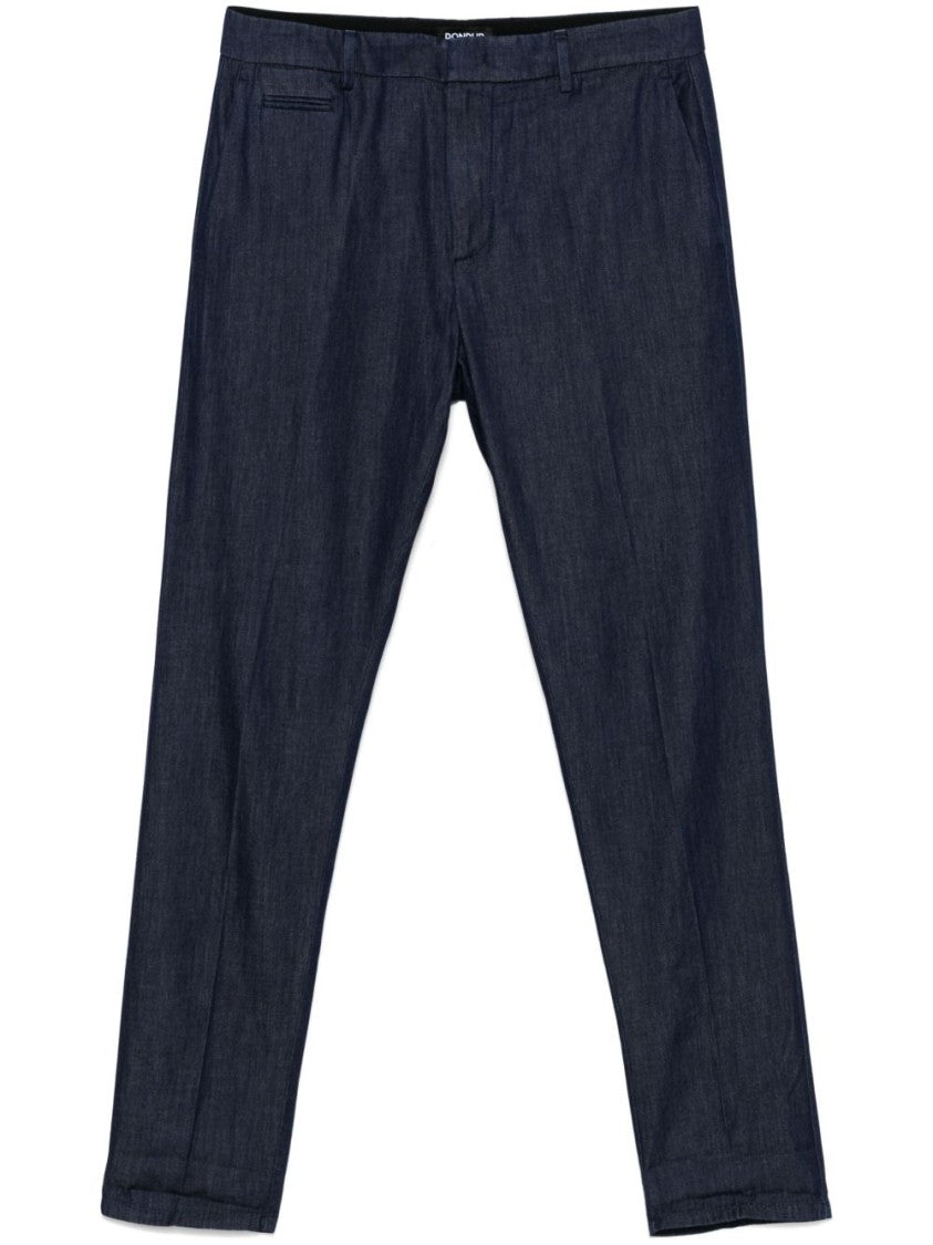 Dondup Navy Blue Classic Five-Pocket Pants