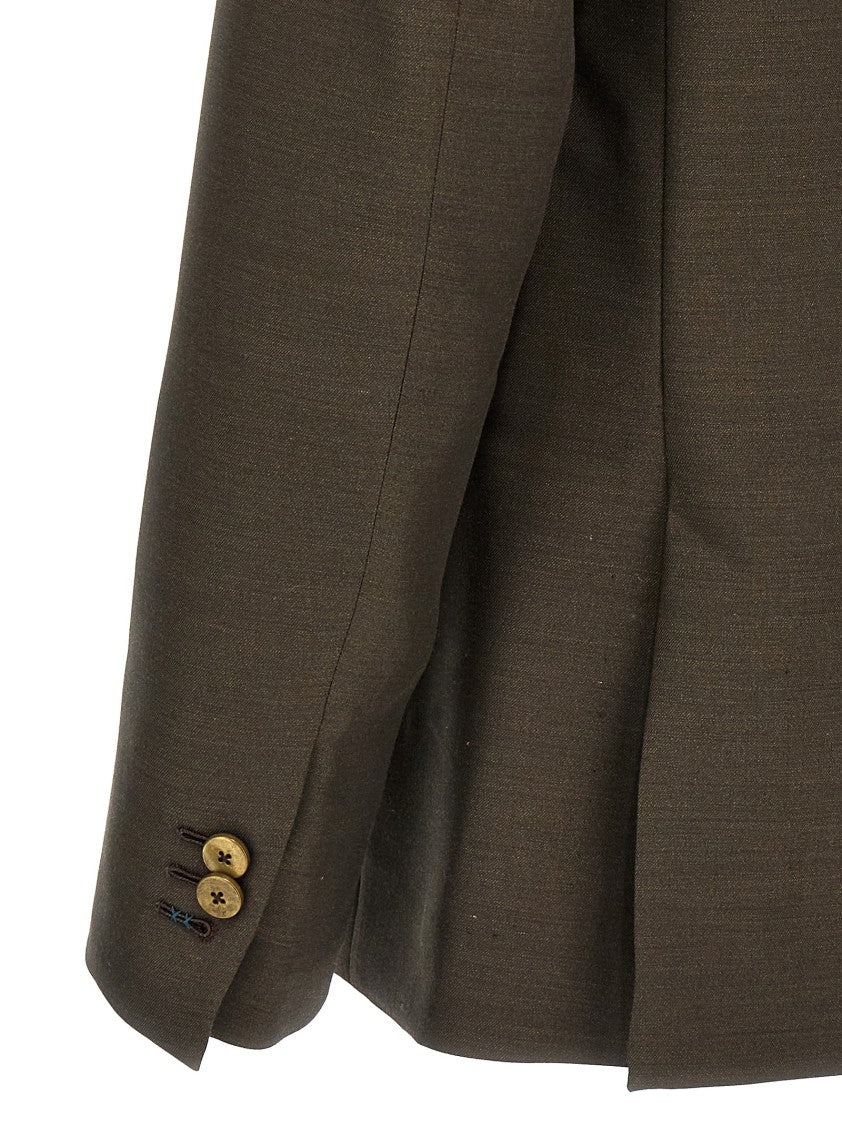 Maurizio Miri Double-Breasted Wool Blend Blazer