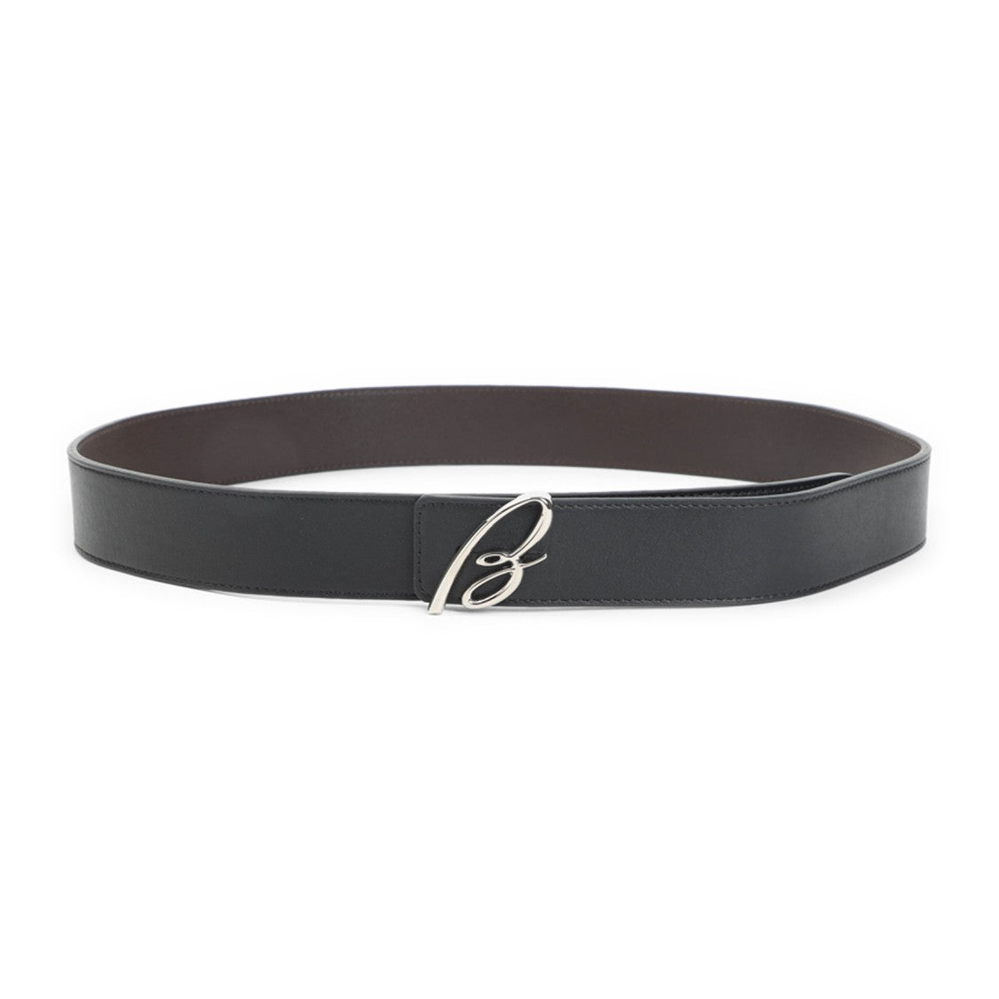 Brioni Dual-Tone Leather Belt With Signature B Buckle