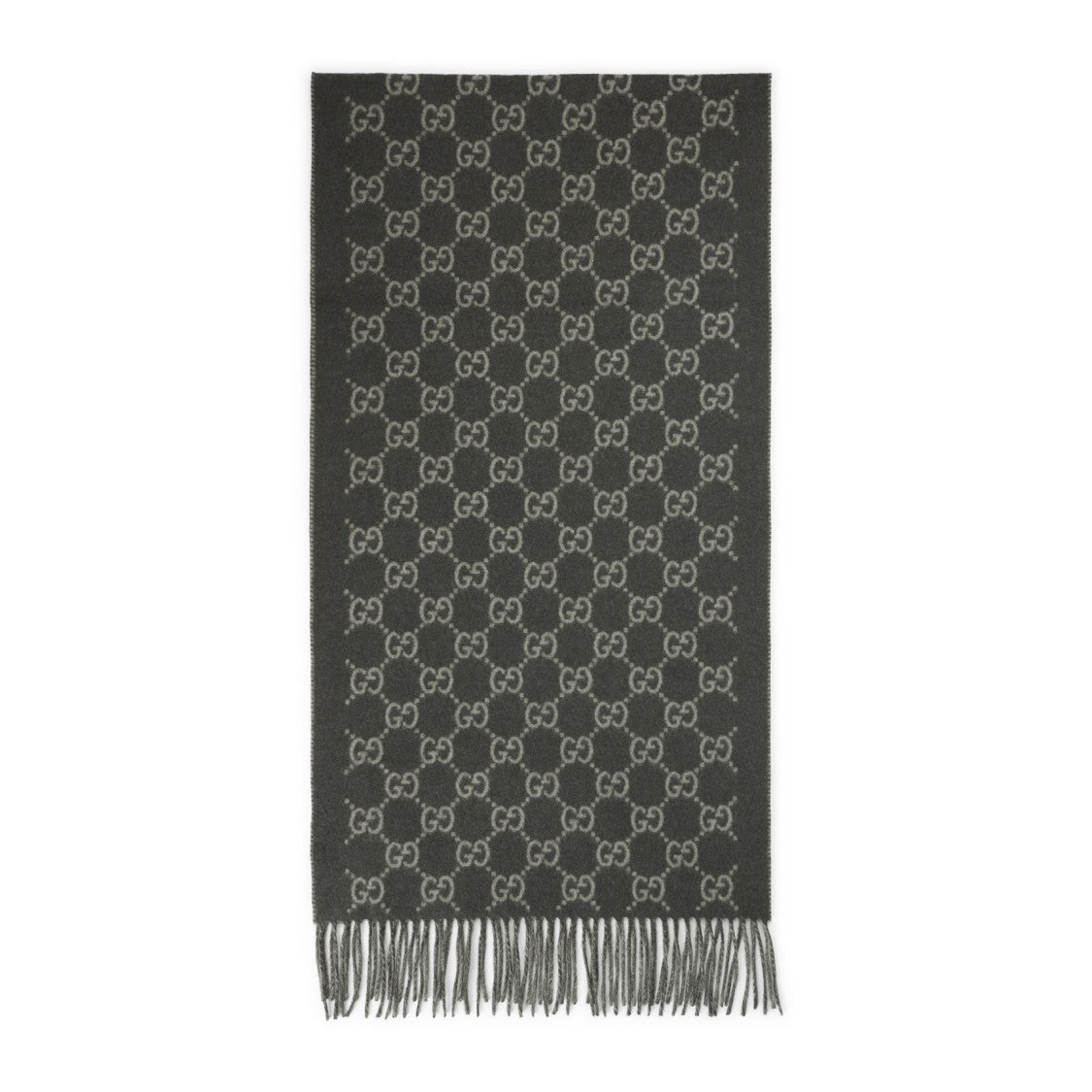 Gucci Reversible Cashmere Scarf With Interlocking Double-G Pattern