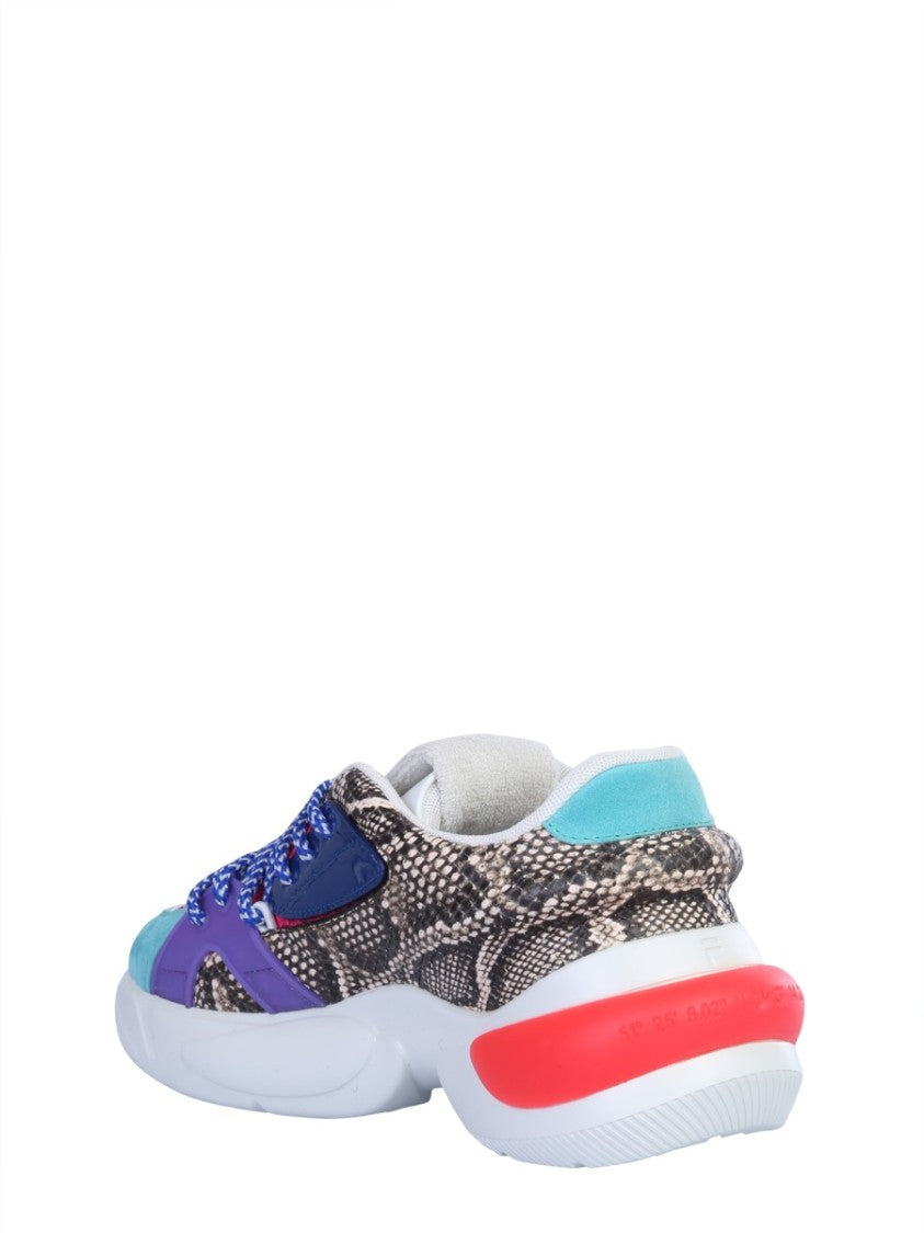 Fila Multi-Color Chunky Sneakers With Tubular Sole