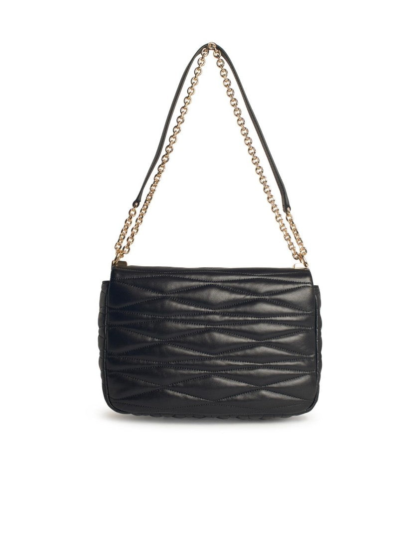 Furla Medium '1927' Black Leather Crossbody Bag