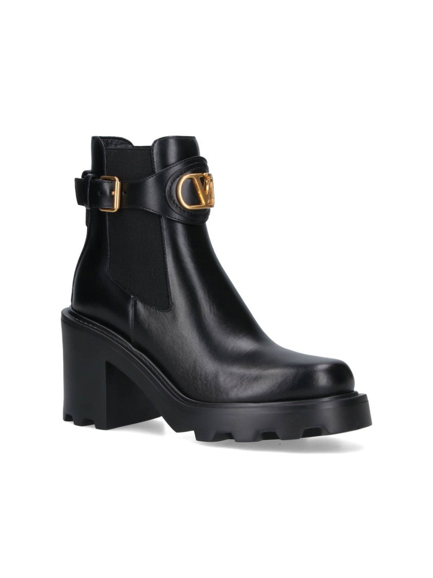 Valentino Garavani Black Ankle Boots