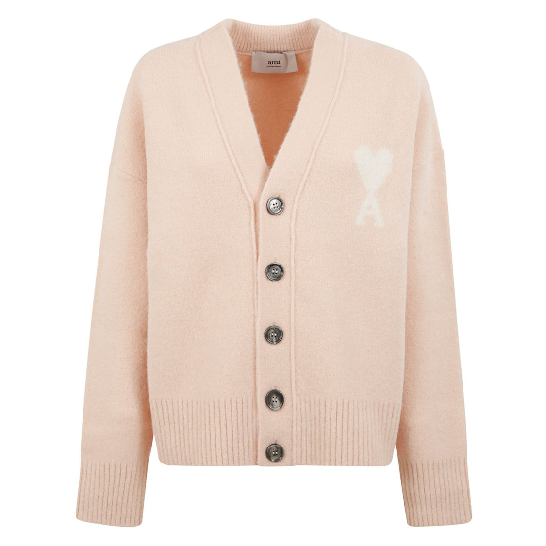 Ami V-Neck Button Cardigan