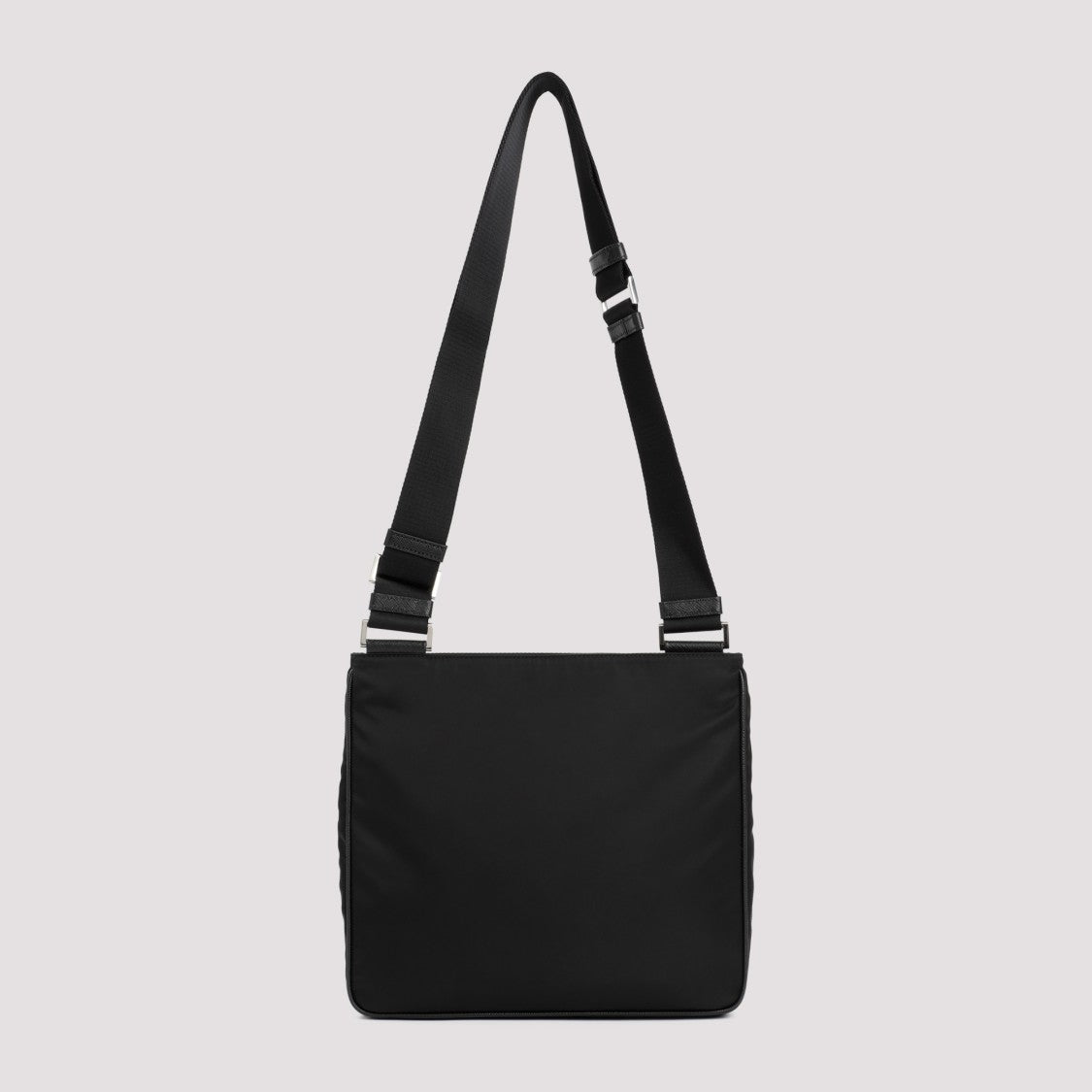 Prada Black Re-Nylon And Saffiano Leather Shoulder Bag
