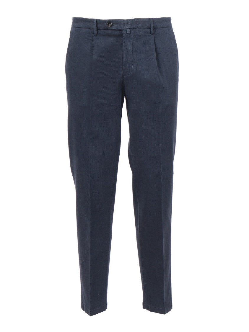 Briglia Tailored Straight-Leg Pants With Mid-Rise Waist And Subtle Crease