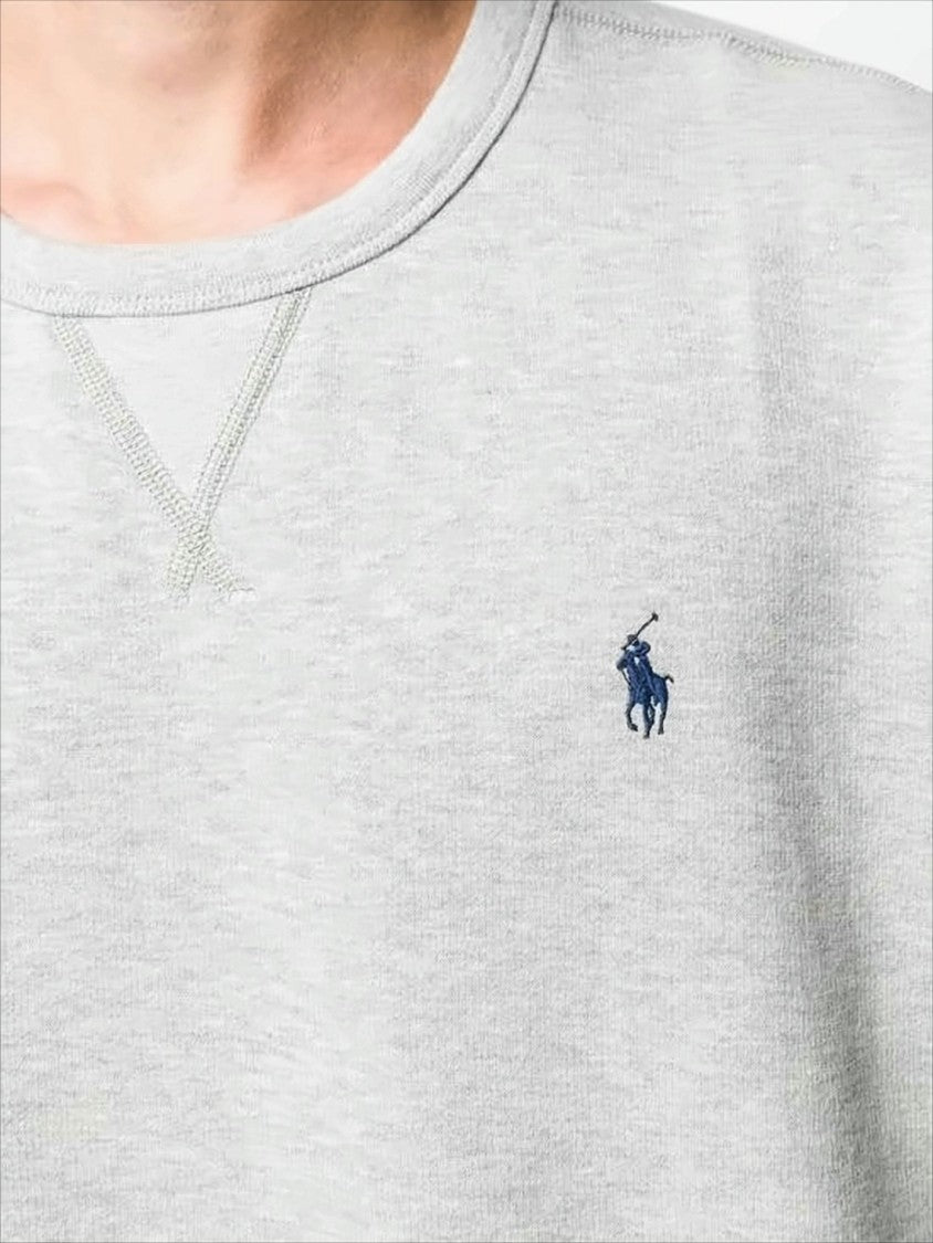 Polo Ralph Lauren Long-Sleeve Heathered Sweatshirt With Classic Crew Neckline