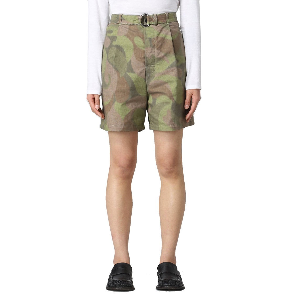 Marni Green Cotton Bermuda