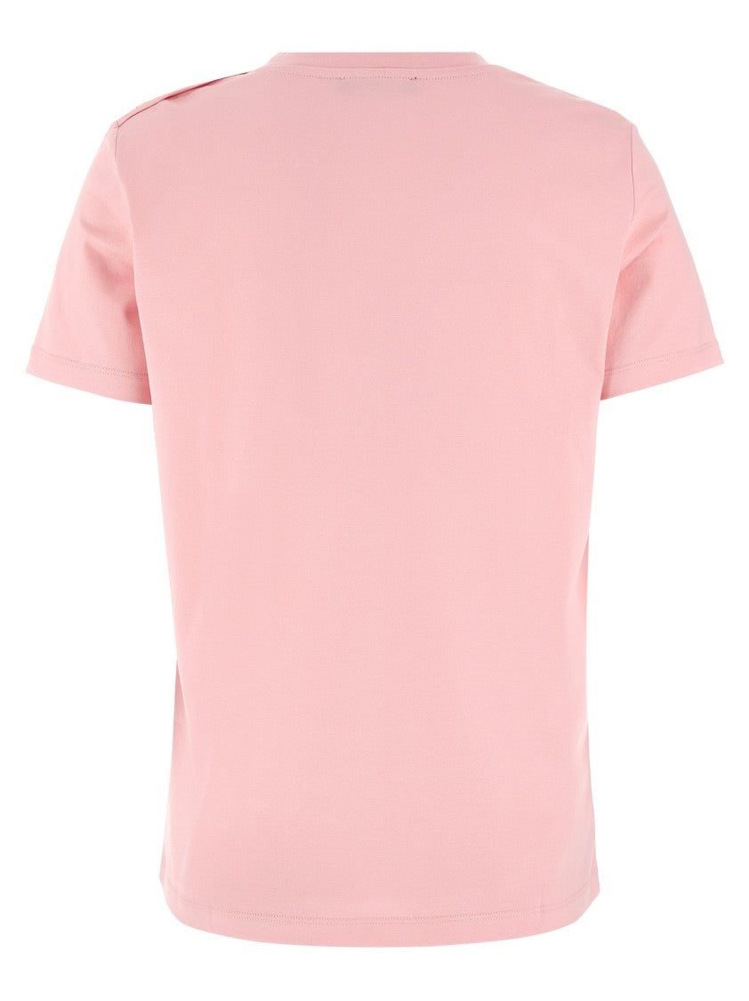 Balmain Gold Button T-Shirt