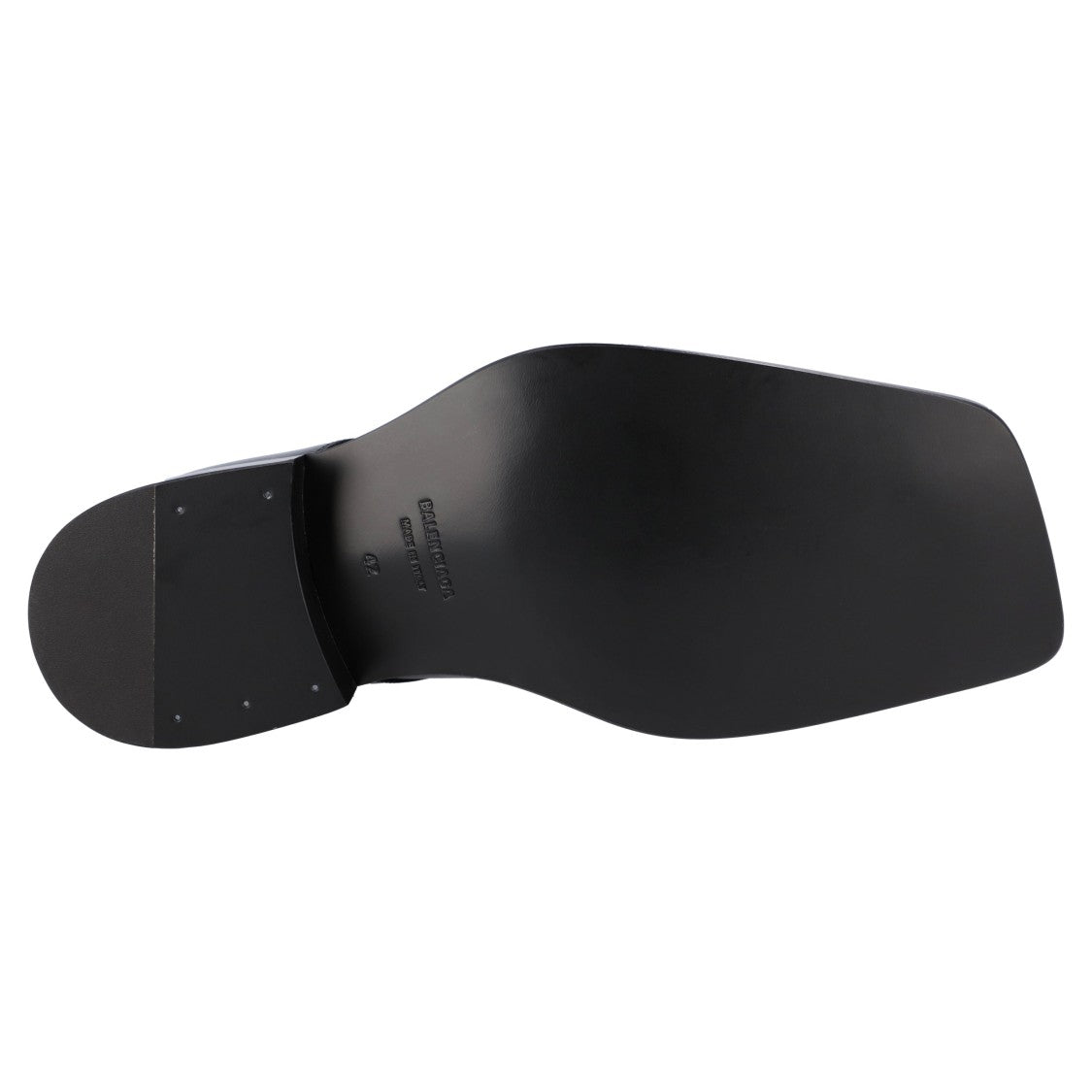 Balenciaga Leather Cut Derby Shoes Black