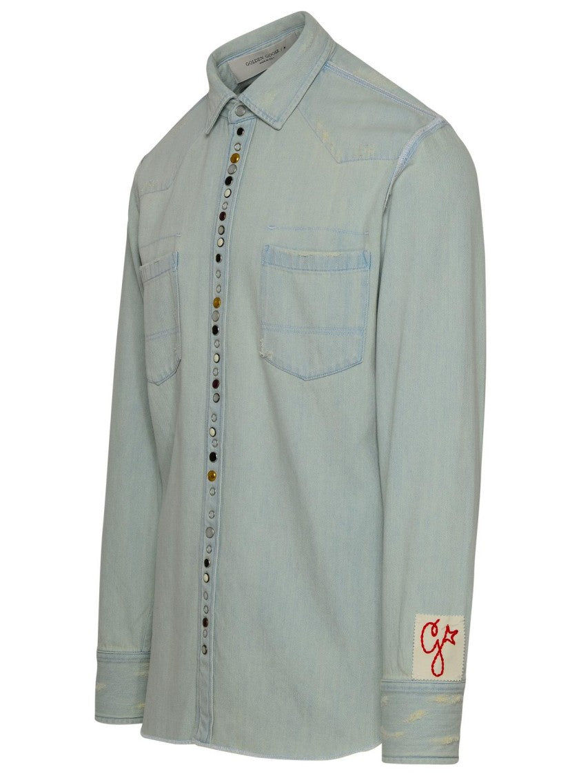 Golden Goose Light Blue Denim Shirt