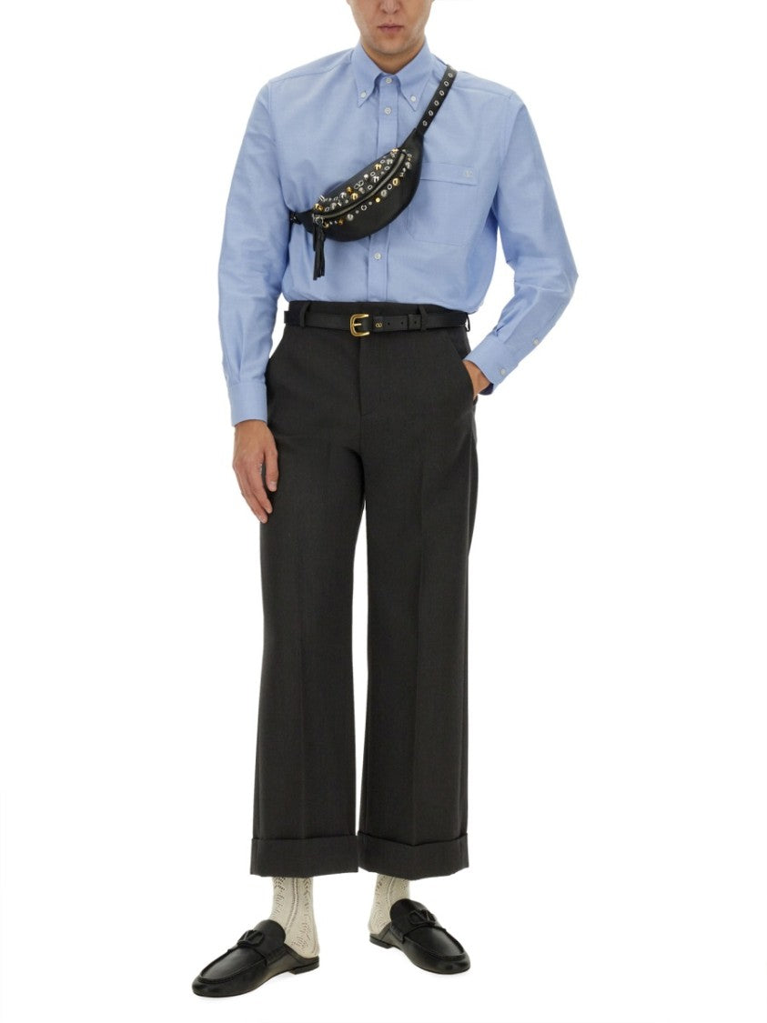 Valentino Grain De Poudre Pants