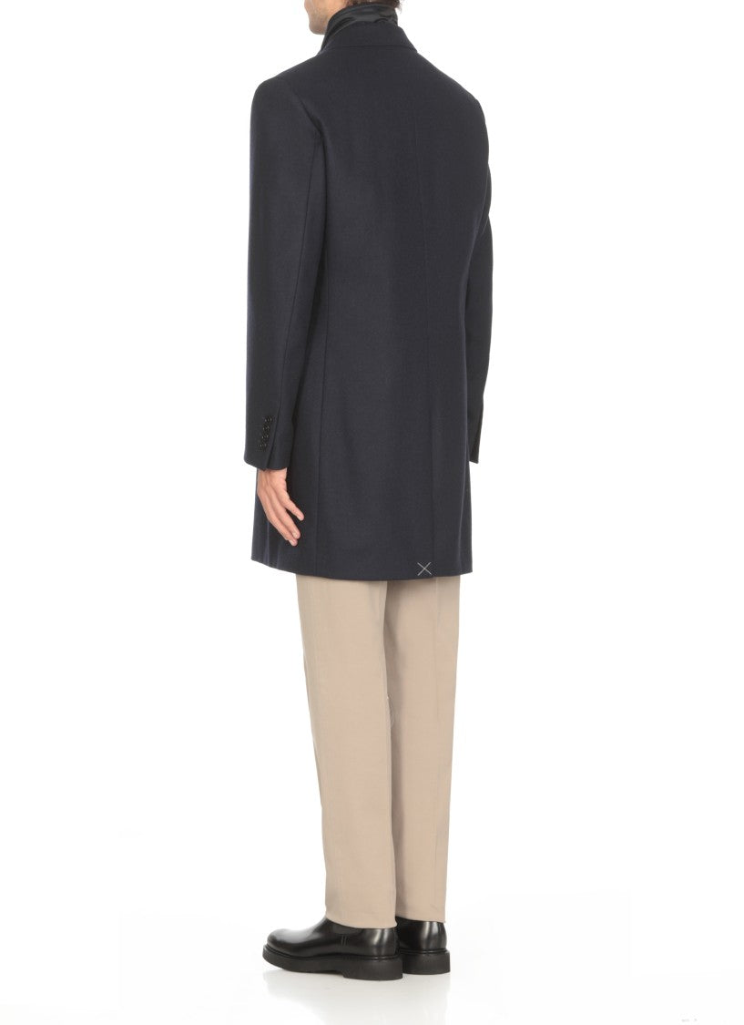 Fay Blue Wool Coat