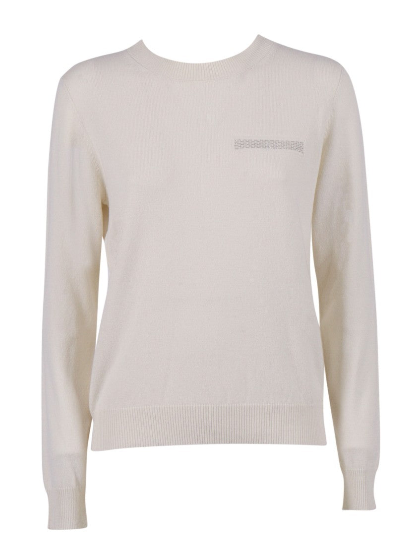 Peserico Relaxed Fit Crew Neck Knit Sweater