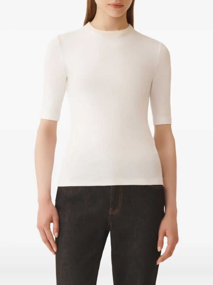 Fabiana Filippi Embellished-Neckline Top