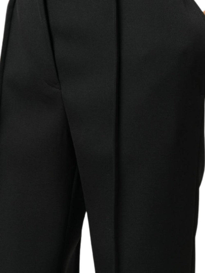 Jil Sander Straight Leg Wool Trousers With Subtle Pleats