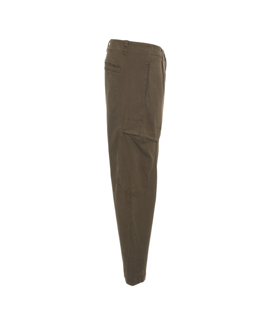 Transit Relaxed Fit Cropped Cargo Pants With Practical Side Pockets