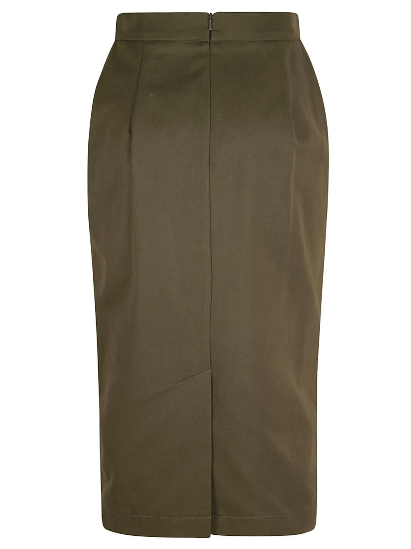 Max Mara Fitted High-Waist Skirt With Subtle Pockets