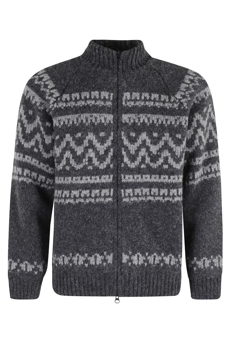 C.P. Company Multicolor Jacquard Knitwear Cardigan