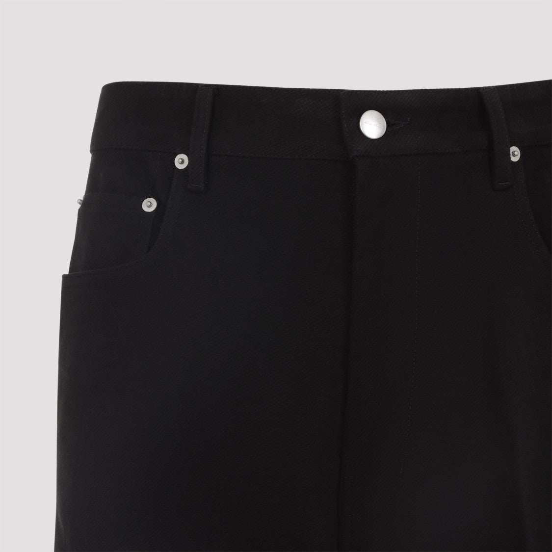 Rick Owens Wide-Leg Pants With Classic Five-Pocket Design And High Waist