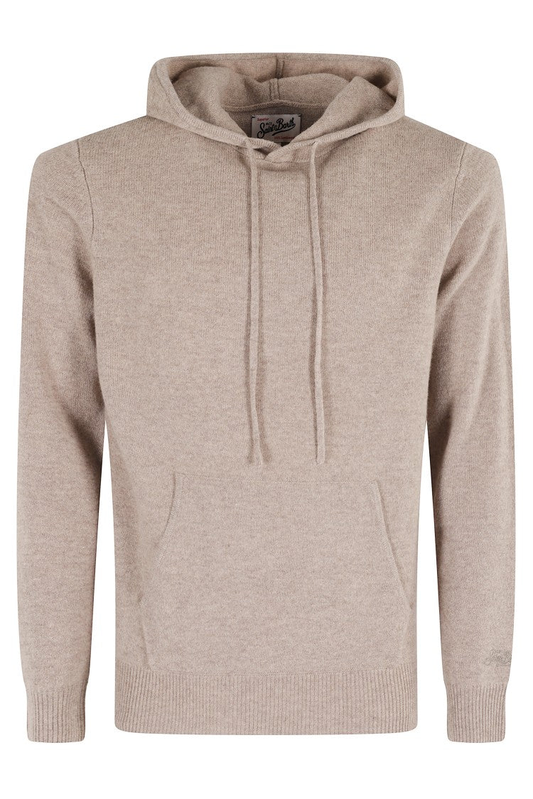 Mc2 Saint Barth Knit Hoodie With Drawstring