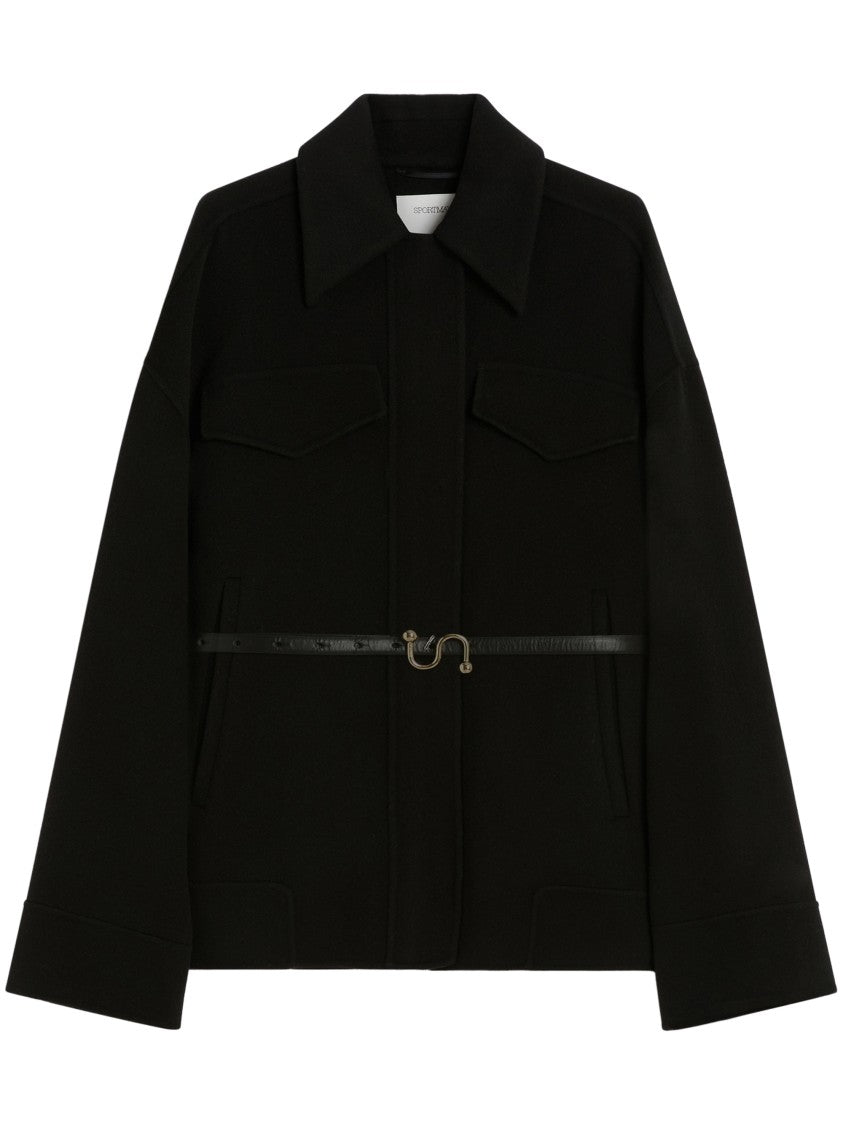 Max Mara Relaxed Silhouette Coat With Classic Collar