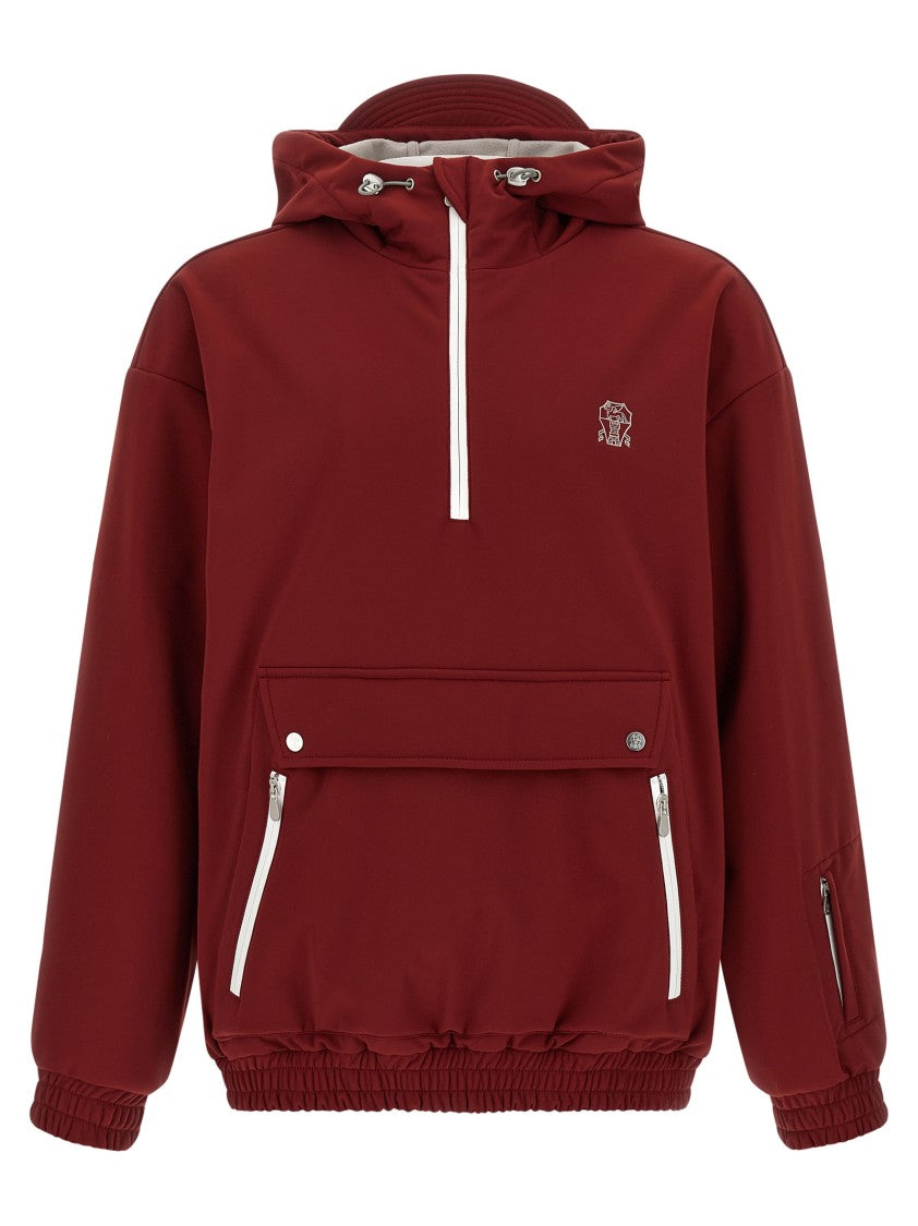 Brunello Cucinelli Water-Repellent Nylon Sweatshirt Jacket