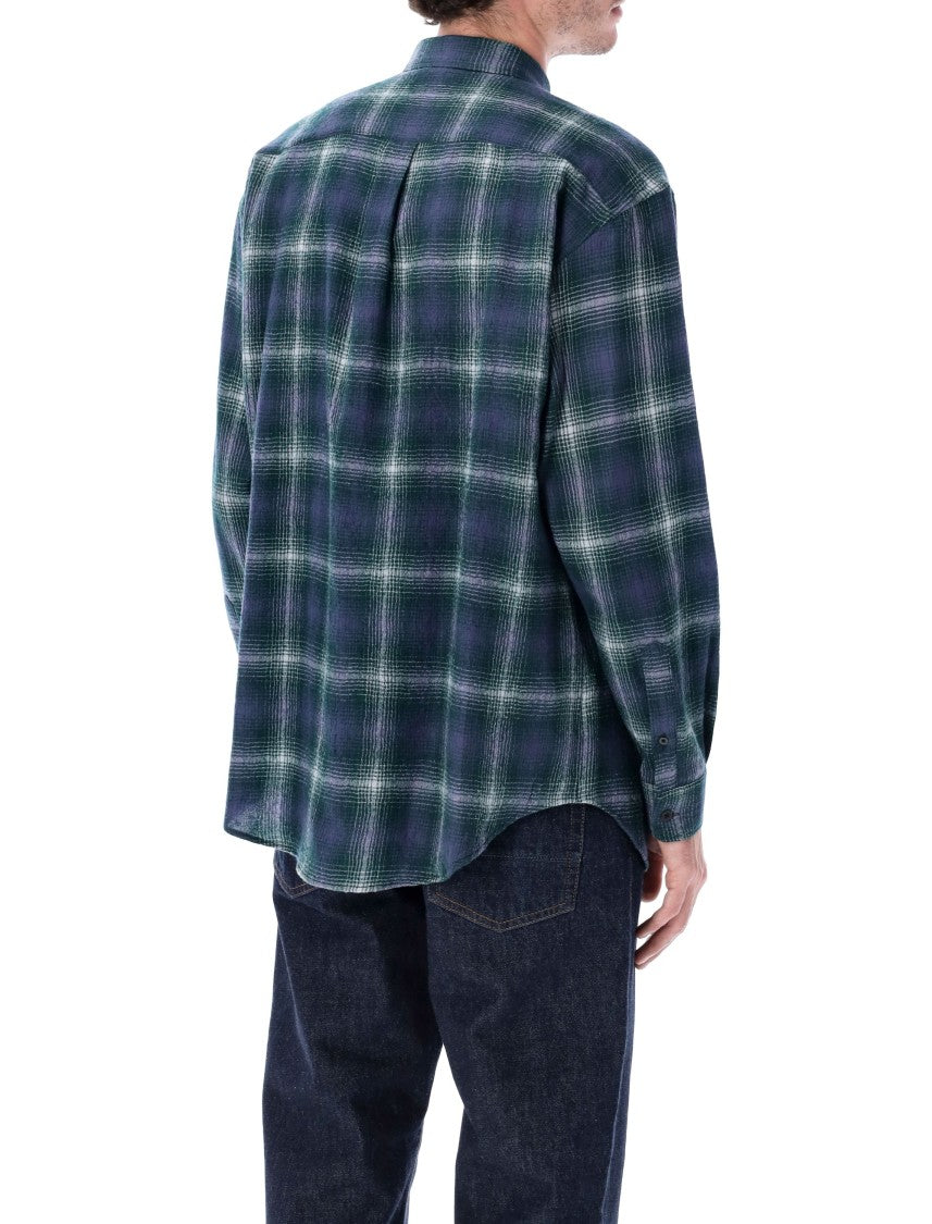 Auralee Airy Wool Check Shirt