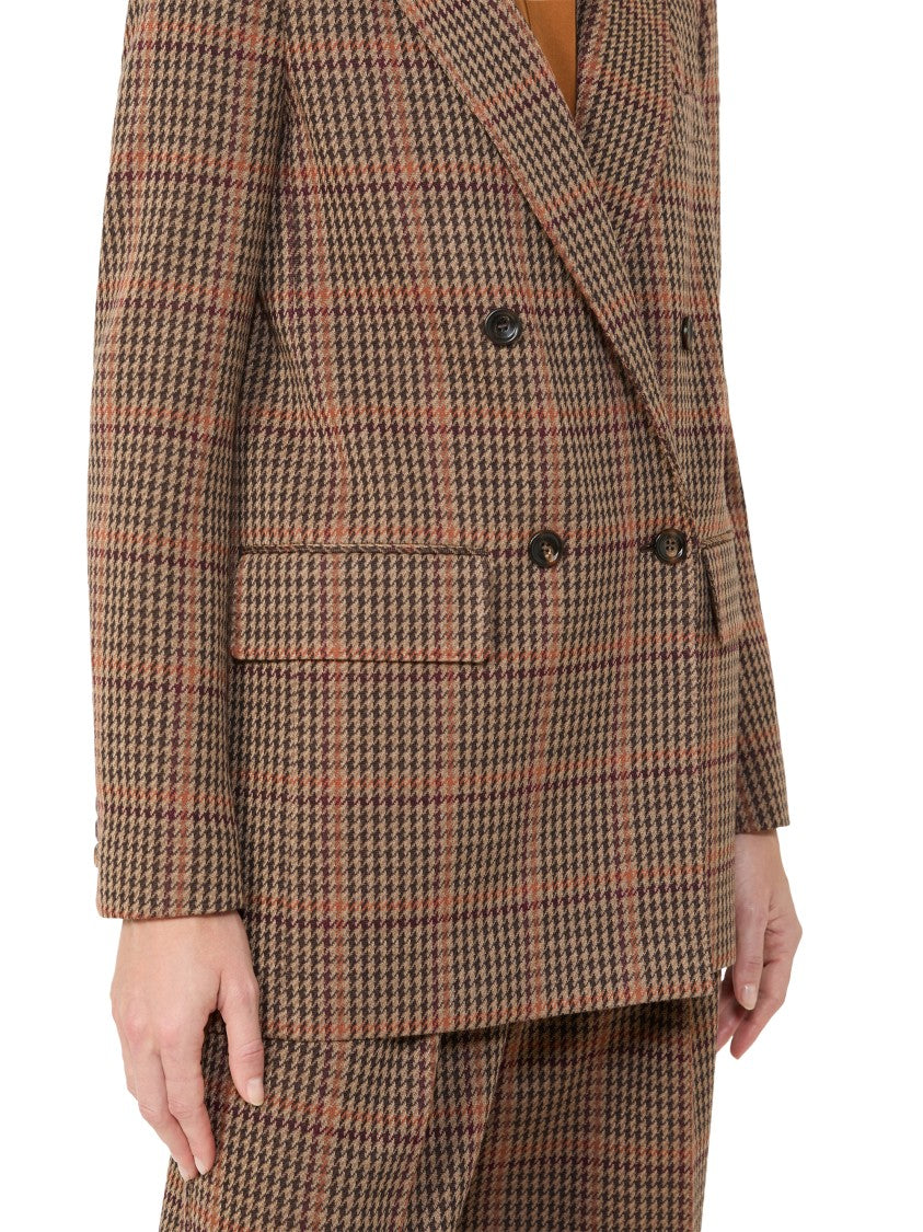 Max Mara Multicolour Structured Jacket With Classic Collar