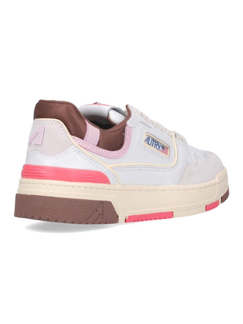 Autry Clc Low-Top Sneakers In White Leather
