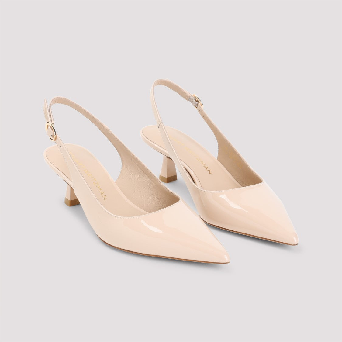 Stuart Weitzman Patent Leather Slingback Pumps With 5Cm Heel