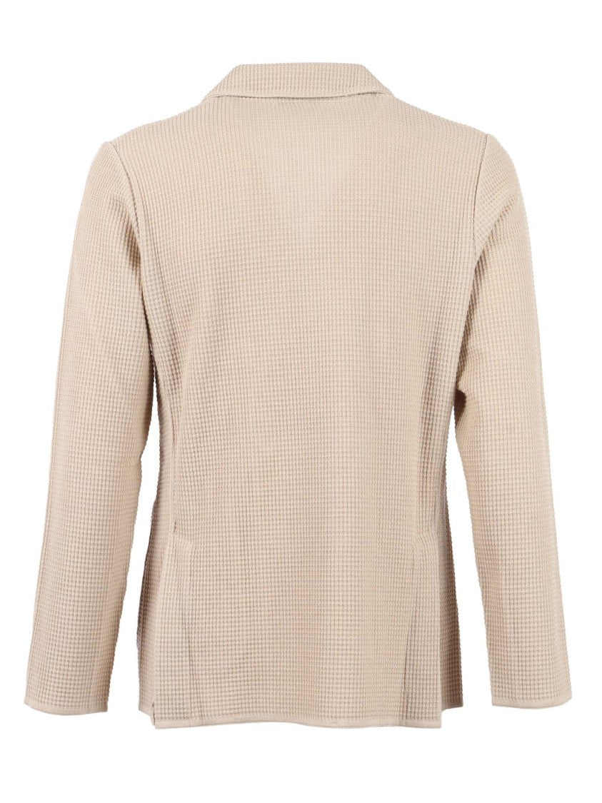Lardini Double-Breasted Knit Jacket