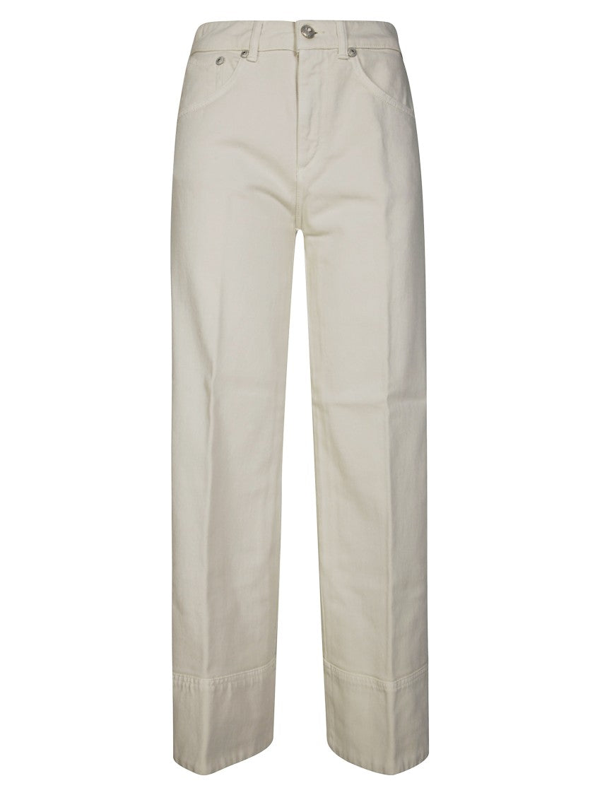 Dondup Relaxed Fit Straight Leg Dondup Pants With Modern Hem