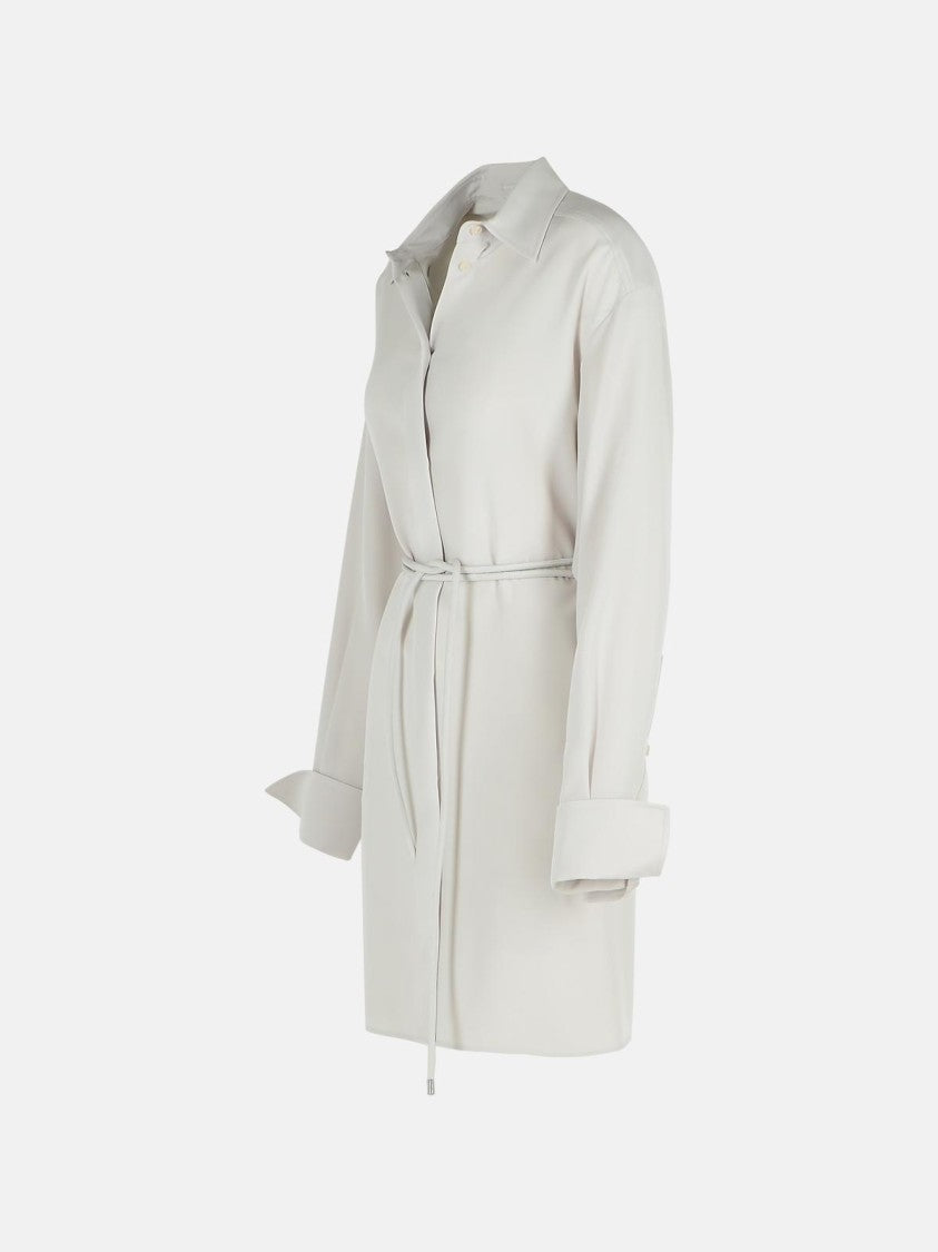 Sportmax Eolie' Grey Silk Dress