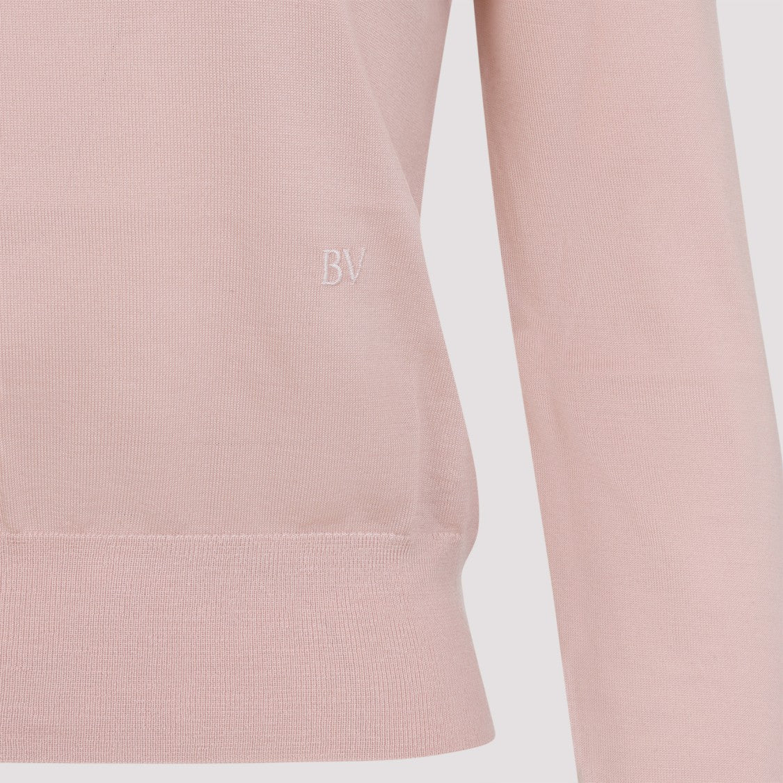 Bottega Veneta Pink Long Sleeve Polo Top