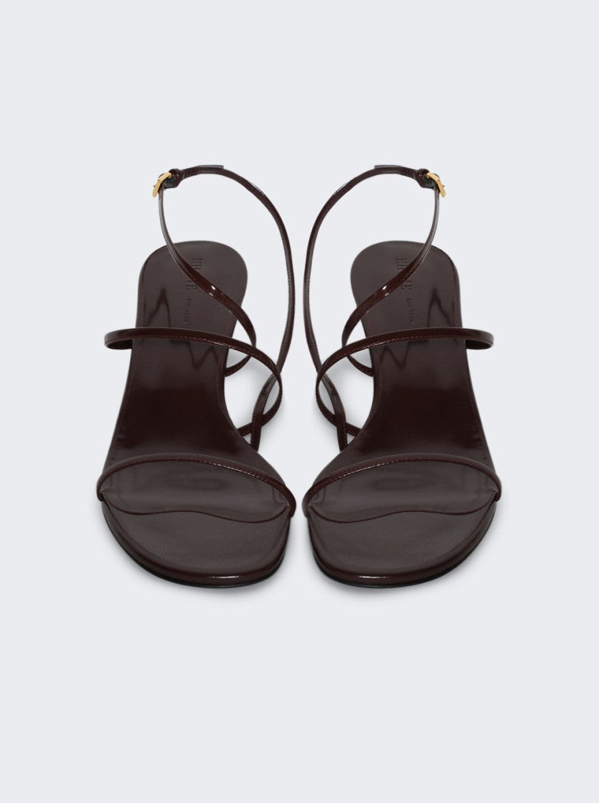 Khaite Loop Kitten Heel Sandal Red Wine