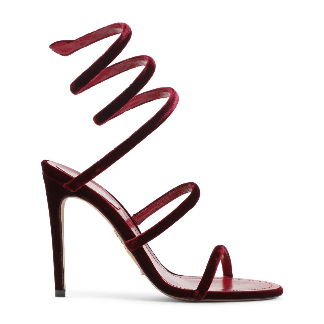 René Caovilla René Caovilla Velvet Snake Sandals