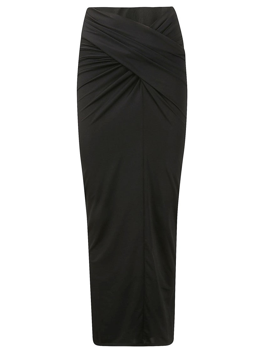 16Arlington Black Elastic Sheath Skirt